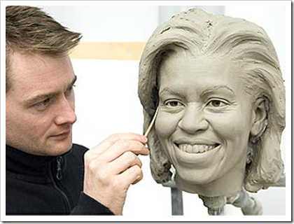 Michelle Obama wax statue