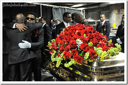Michael Jackson buried